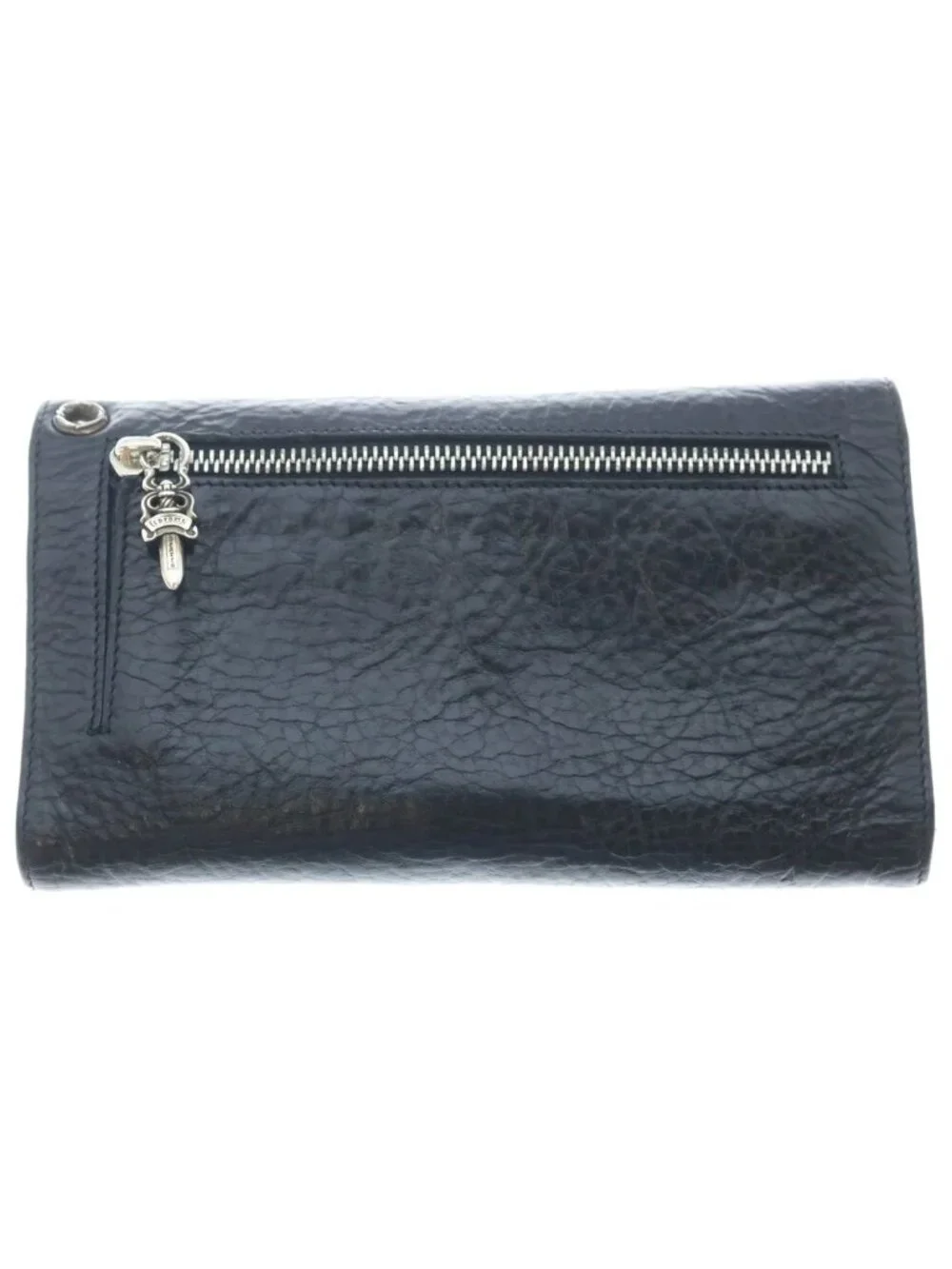 Chrome Hearts Wave Leather Wallet Black
